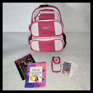 American Girl Backpack, Cell Phone, Math Book & Planner - 2006 Retired